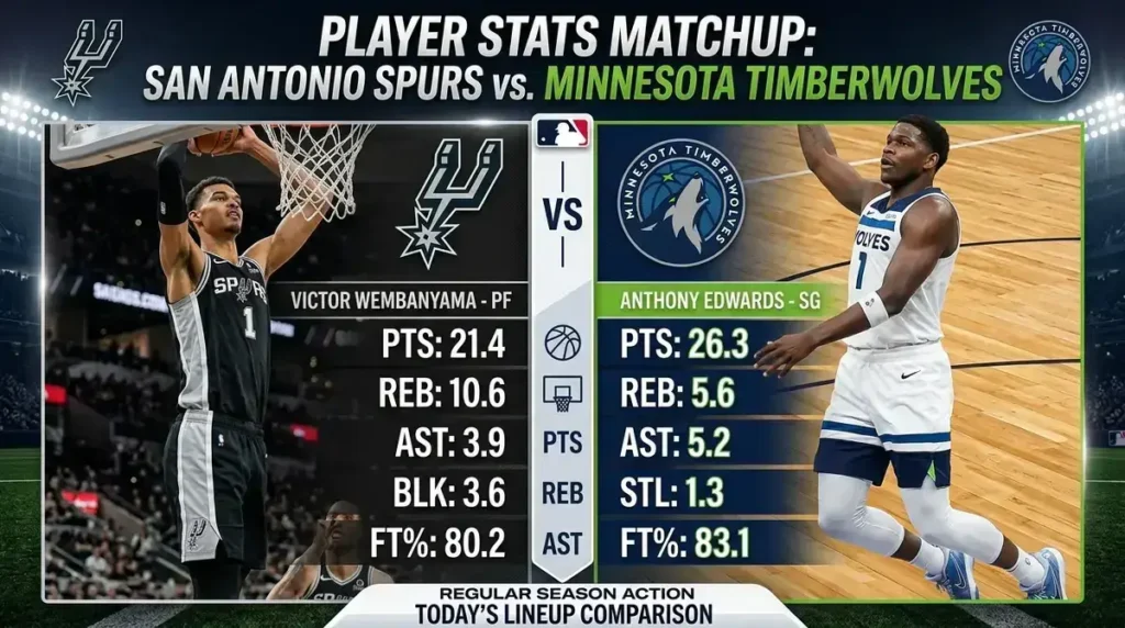San Antonio Spurs vs Minnesota Timberwolves game action